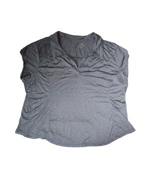 Athleta Womens Plus Size Gray Athletic Top sz 2X